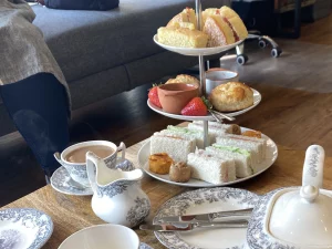 Example of Afternoon Tea served on a course