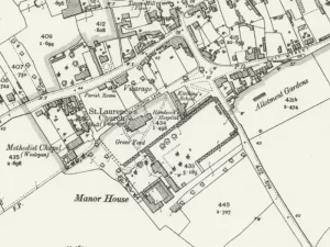 Map showing Manor House, Bardney