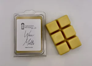 Tobacco & Oak Wax Melts, in and out of pack