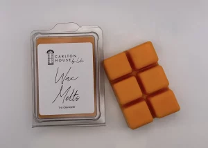 The Orangery Wax Melts, in and out of pack